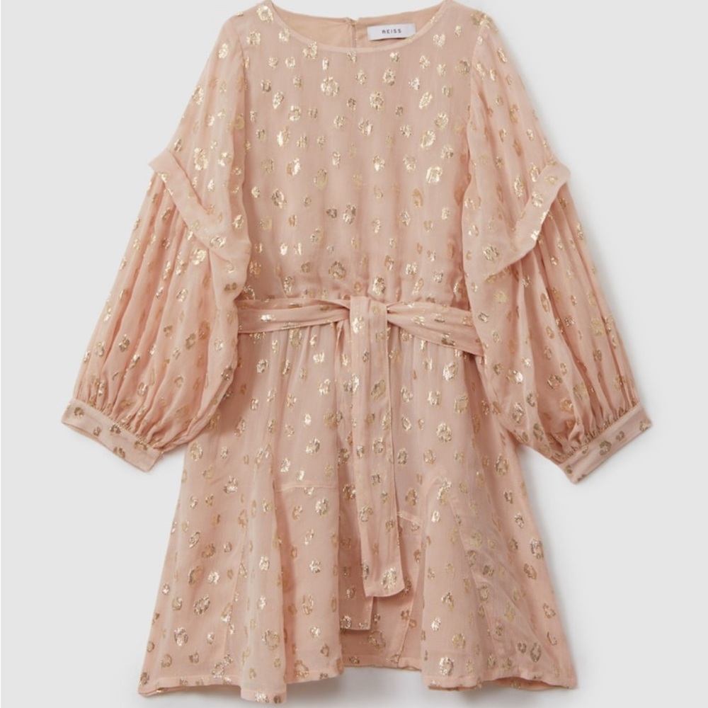 Reiss Pink and Gold Formal Kids Dress